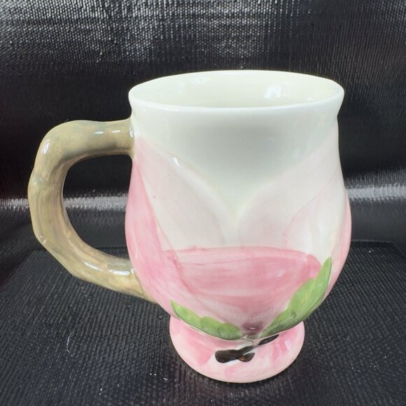 Franciscan Desert Rose Sculpted Mug Cup Ceramic Made In Portugal Vintage Mug - Picture 12 of 12